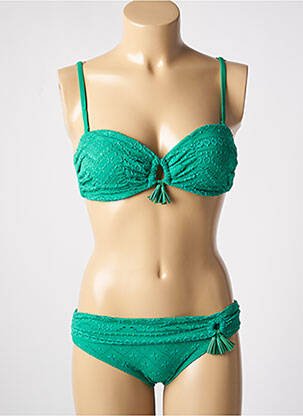 Costum de baie din două piese verde DAG ADOM femeie