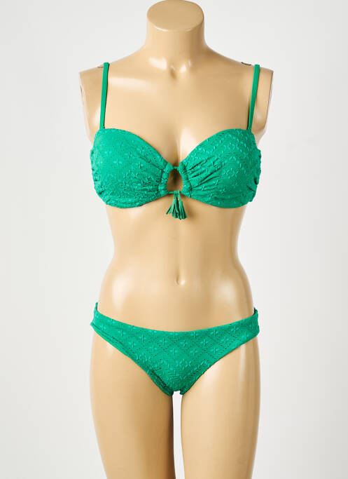 Costum de baie din două piese top bentiță top bentiță verde DAG ADOM femme