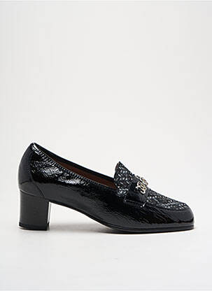 Mocasini efect șifonat toc de 4 la 6 cm negru JMG HOUCKE femeie