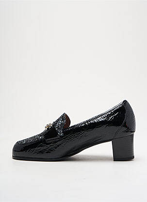 Mocasini efect șifonat toc de 4 la 6 cm negru JMG HOUCKE femeie