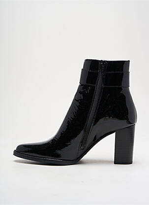Botine/ghete material neted toc de 7 la 9 cm negru MYMA femeie