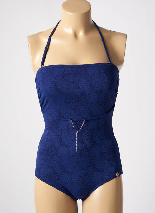 Costum de baie dintr-o singură piesă albastru SUN PLAYA femeie