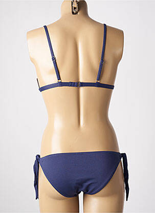 Costum de baie din două piese elasticitate sutien cu susținere înaltă și burete detașabil albastru COCO SAINT TROPEZ femeie
