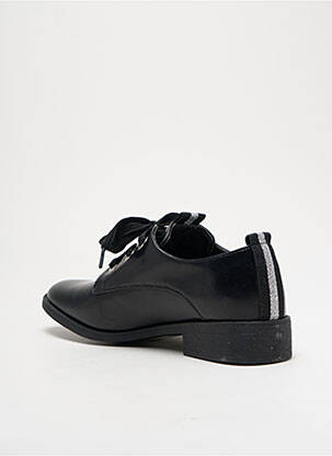 Derby-uri țesătură satinată toc plat până la 3 cm negru DÉES SHOES femeie
