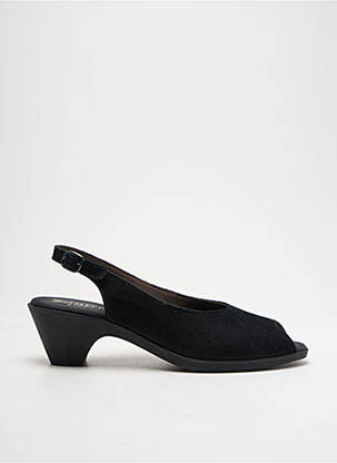Sandale/pantofi decupați închidere cu buclă(e) toc de 4 la 6 cm negru MEPHISTO femeie