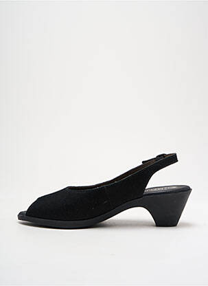 Sandale/pantofi decupați închidere cu buclă(e) toc de 4 la 6 cm negru MEPHISTO femeie