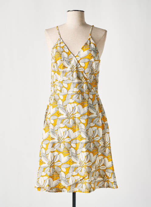 Rochie midi galben COTON DU MONDE femeie