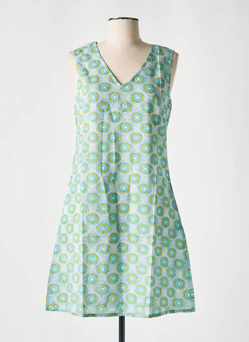 Rochie scurtă albastru COTON DU MONDE femeie