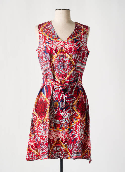 Rochie scurtă roșu COTON DU MONDE femeie