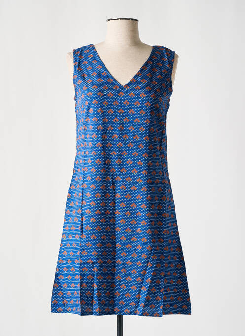 Rochie scurtă albastru COTON DU MONDE femeie