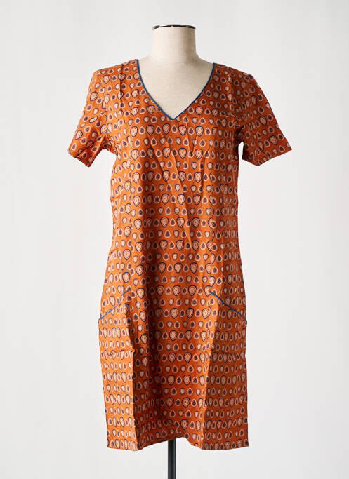 Rochie scurtă maro COTON DU MONDE femeie