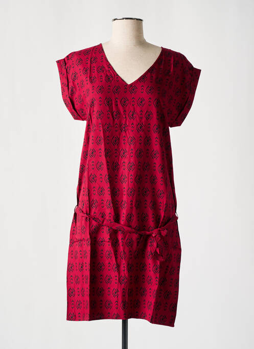 Rochie scurtă roșu COTON DU MONDE femeie