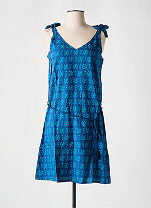 Rochie midi albastru COTON DU MONDE femeie