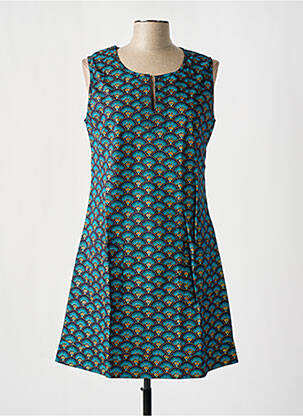 Rochie scurtă albastru COTON DU MONDE femeie