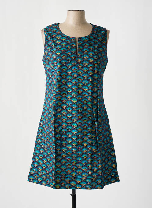 Rochie scurtă albastru COTON DU MONDE femeie