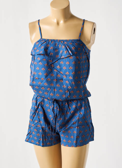 Salopetă scurtă albastru COTON DU MONDE femeie