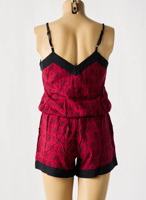 Salopetă scurtă roșu COTON DU MONDE femeie