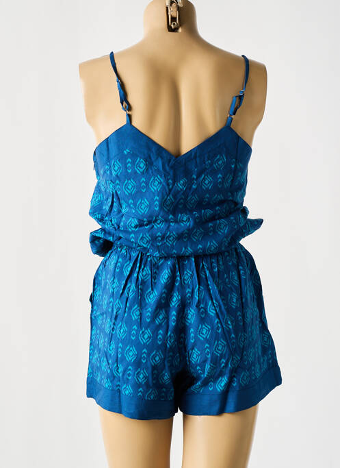 Salopetă scurtă albastru COTON DU MONDE femeie