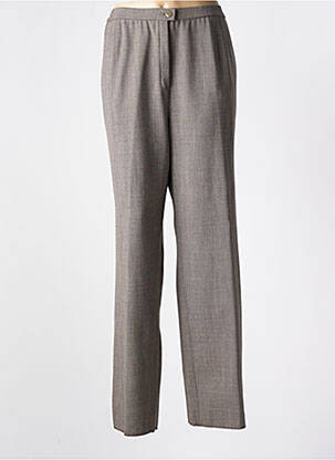 Pantalon drept talie elastică gri KARTING femeie