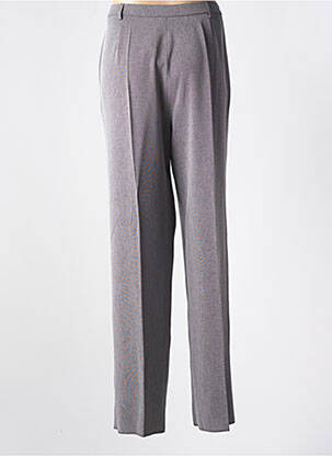 Pantalon drept talie elastică gri KARTING femeie