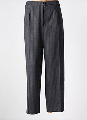 Pantalon drept talie elastică gri KARTING femeie