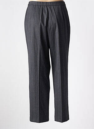 Pantalon drept talie elastică gri KARTING femeie