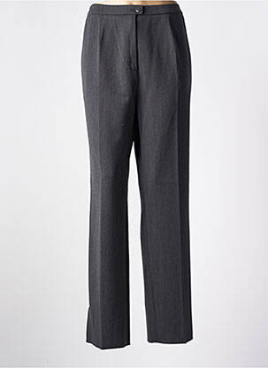 Pantalon drept talie elastică gri KARTING femeie