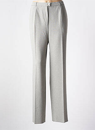 Pantalon drept talie elastică gri KARTING femeie