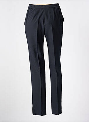 Pantalon drept talie elastică albastru KARTING femeie