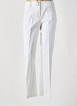 Pantalon drept bej PAUSE CAFE femeie