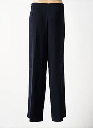 Pantalon drept țesătură crep mărime normală albastru FEDORA femeie