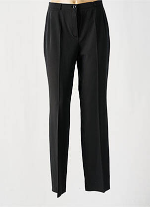 Pantalon drept țesătură crep talie înaltă negru FE EDITION femeie