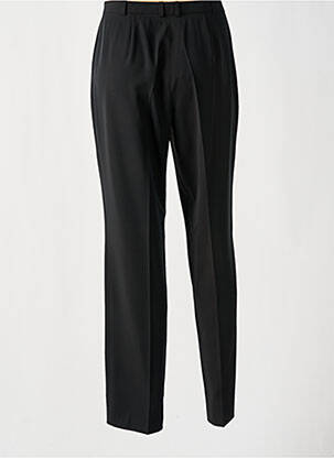 Pantalon drept țesătură crep talie înaltă negru FE EDITION femeie