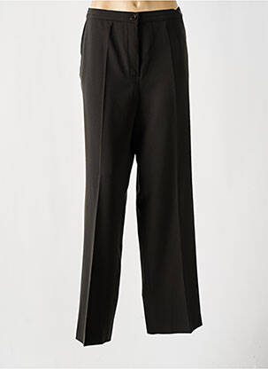 Pantalon drept țesătură crep mărime normală maro FRANK EDEN femeie