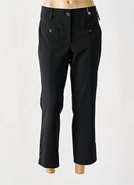 Pantalon 7/8 talie cu cleme mărime normală negru GARDEUR femme