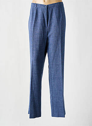 Pantalon drept talie cu cleme talie înaltă albastru LISA CHESNAY femeie