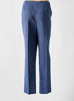 Pantalon drept talie cu cleme talie înaltă albastru LISA CHESNAY femeie