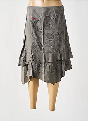 Fustă midi gri FIGURE LIBRE femeie