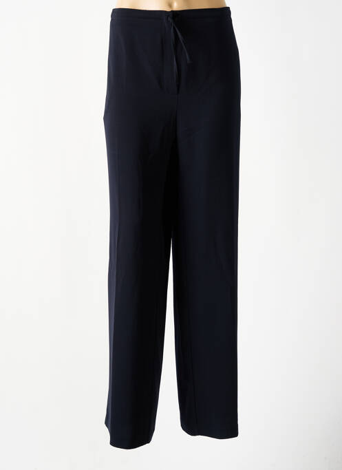 Pantalon drept talie cu cleme mărime normală albastru FEDORA femme