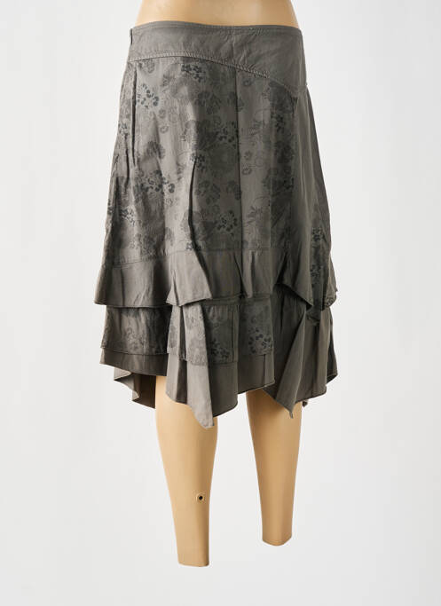 Fustă midi gri FIGURE LIBRE femeie