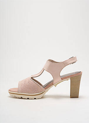 Sandale/pantofi decupați material neted toc de 7 la 9 cm roz MARCO TOZZI femeie