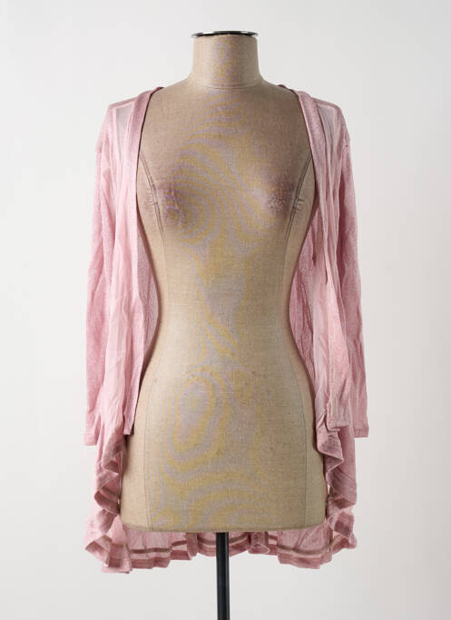 Vestă cu mâneci lungi roz MULTIPLES femeie