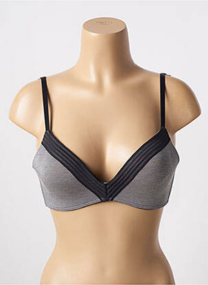 Sutien fără armatură top sutien push-up gri SLOGGI femeie