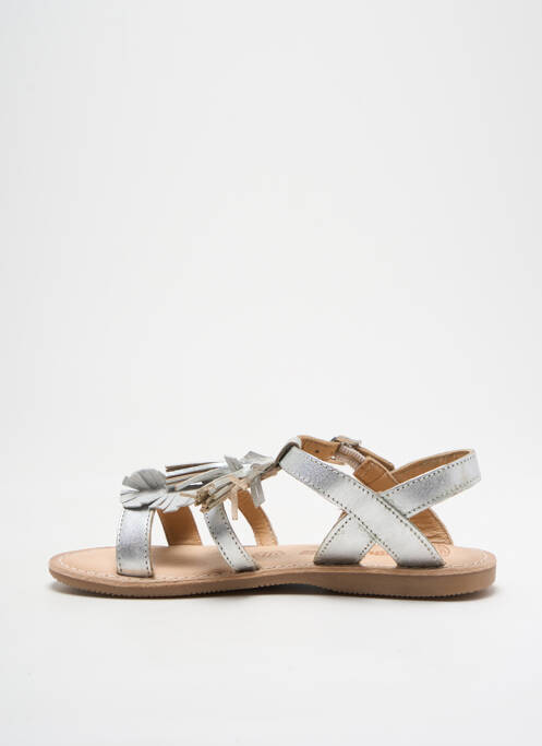 Sandale/Pantofi decupați argintiu LILYBELLULE fată