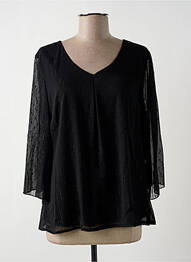 Tricou mâneci 3/4 mâneci 3/4 negru MULTIPLES femme