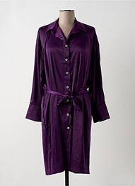 Rochie midi croială fluidă mâneci lungi violet MULTIPLES femeie