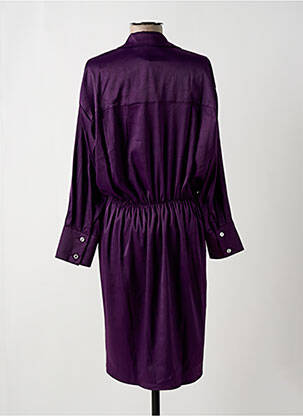 Rochie midi croială fluidă mâneci lungi violet MULTIPLES femeie