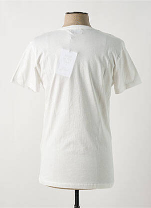 Tricou croială dreaptă mâneci scurte alb BASK IN THE SUN bărbat