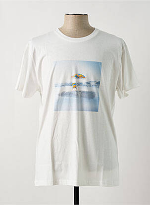 Tricou alb BASK IN THE SUN bărbat