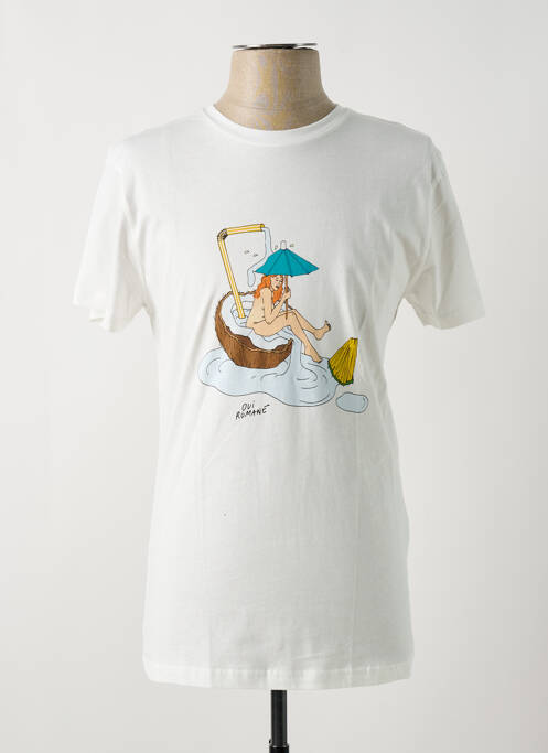 Tricou alb BASK IN THE SUN bărbat